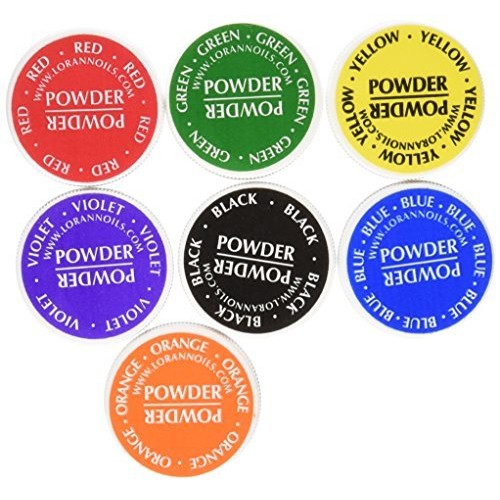 Lorann Food Coloring Powder 1/2 Ounce, Set Of 7 Colors