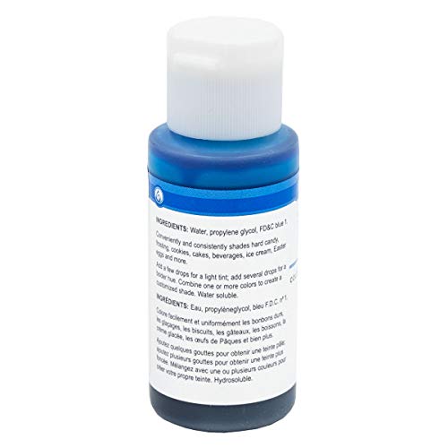 Lorann Blue Liquid Food Color, 1 Ounce Squeeze Bottle