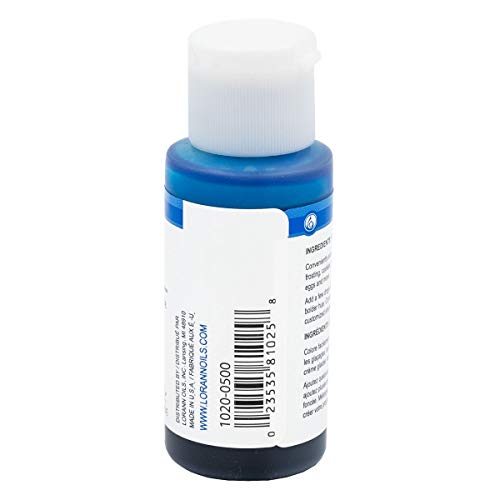 Lorann Blue Liquid Food Color, 1 Ounce Squeeze Bottle