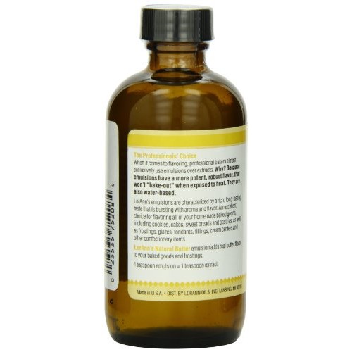 Lorann Butter, Natural Clear Bakery Emulsion, 4 Ounce Bottle
