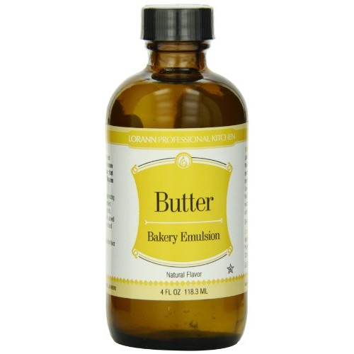 Lorann Butter, Natural Clear Bakery Emulsion, 4 Ounce Bottle
