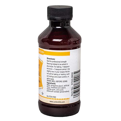 Lorann Butter Vanilla Bakery Emulsion, 4 Ounce Bottle