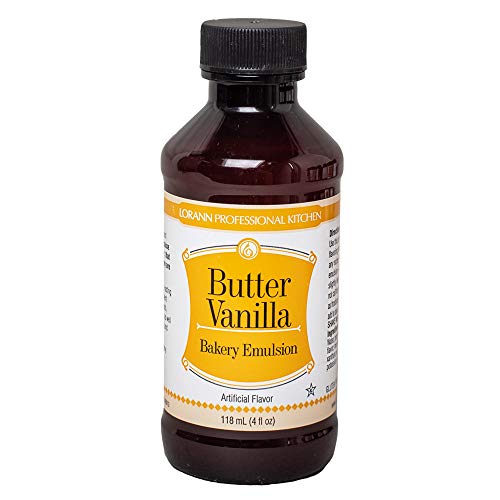 Lorann Butter Vanilla Bakery Emulsion, 4 Ounce Bottle