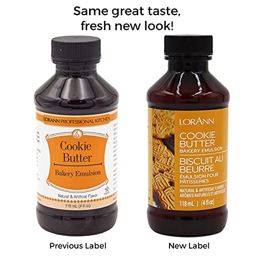 Lorann Cookie Butter Bakery Emulsion, 4 Ounce Bottle
