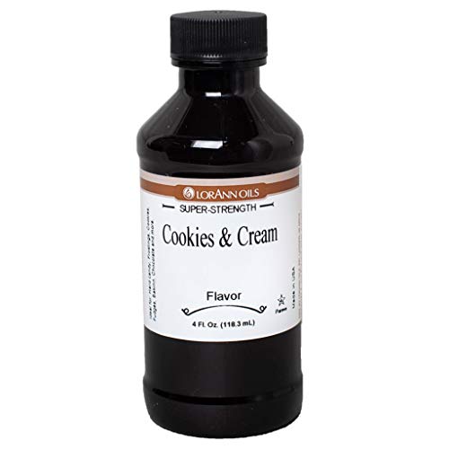 Lorann Cookies &Amp; Cream Super Strength Flavor, 4 Ounce Bottle