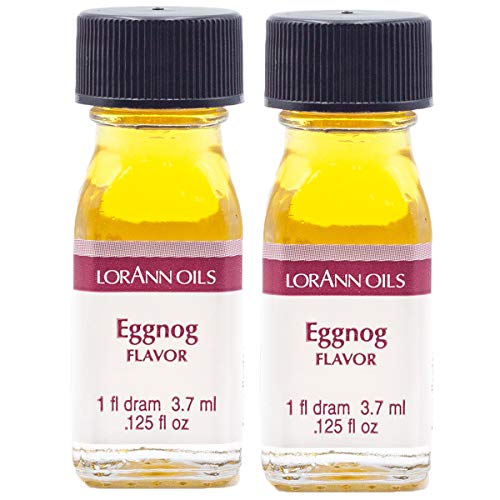 Lorann Eggnog Super Strength Flavor, 1 Dram Bottle .0125 Fl Oz