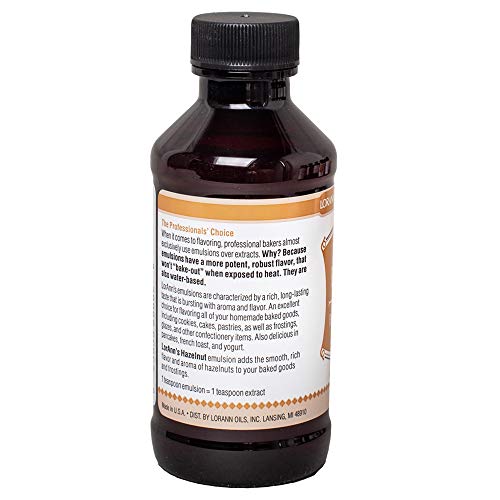 Lorann Hazelnut Bakery Emulsion, 4 Ounce Bottle