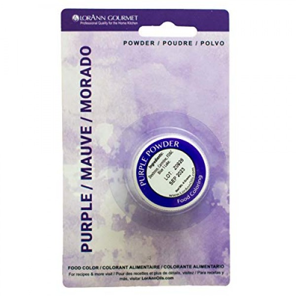 Lorann Purple Powder Food Color 1/2 Ounce Jar - Blister Pack