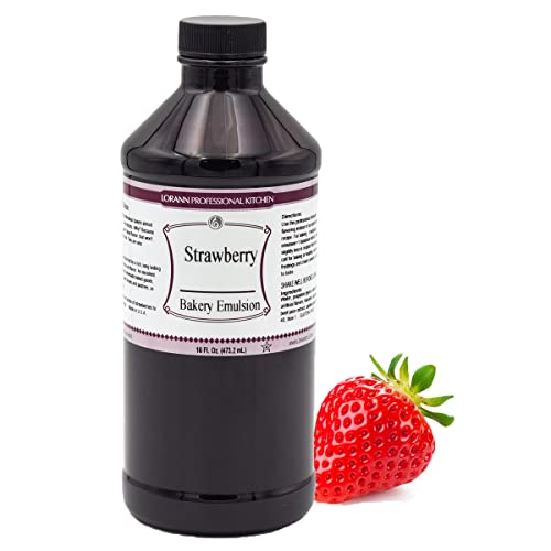 Lorann Strawberry Bakery Emulsion, 16 Ounce Bottle