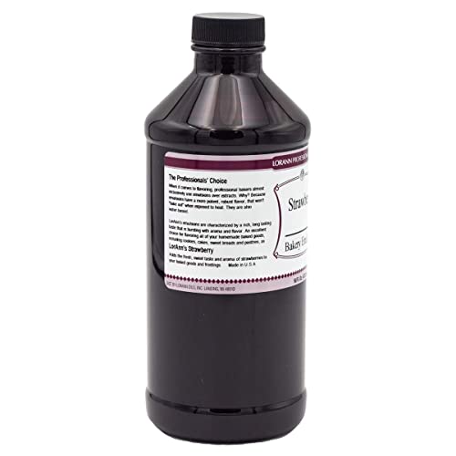 Lorann Strawberry Bakery Emulsion, 16 Ounce Bottle