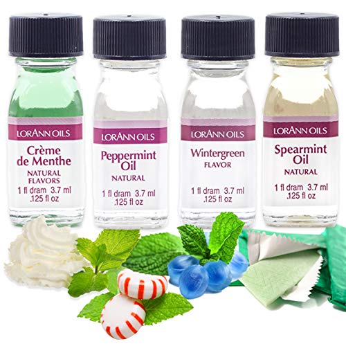 Lorann Super Strength Mint Variety Pack, 1 Dram .0125 Fl Oz - 3