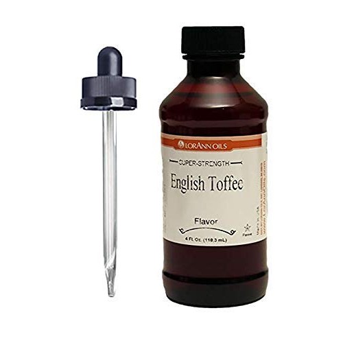 English Toffee Flavoring 4 Oz, By Lorann Oils, With Glass Droppe
