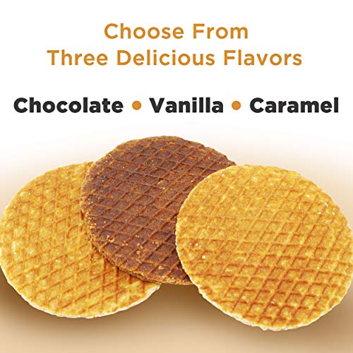 Lorenta Stroopwafels 8-Count Bag - Chocolate Wafer Cookies For
