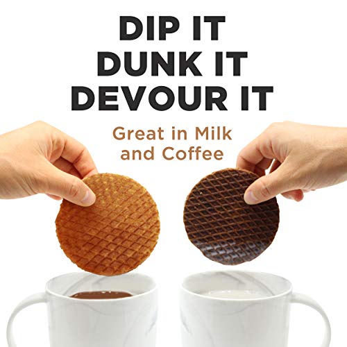 Lorenta Stroopwafels 8-Count Bag - Chocolate Wafer Cookies For