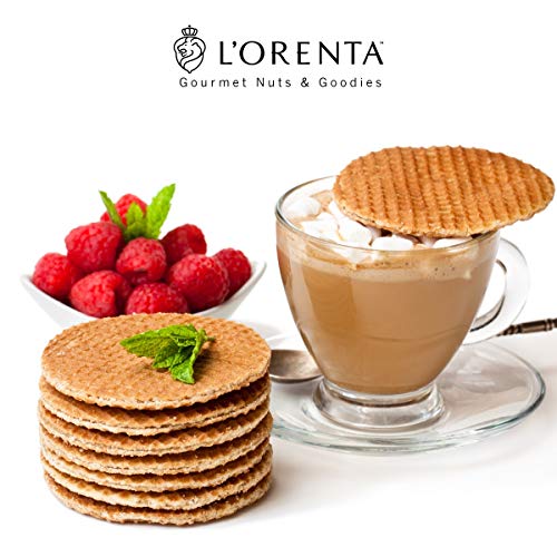 Lorenta Stroopwafels 8-Count Bag - Chocolate Wafer Cookies For