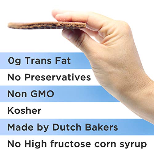 Lorenta Stroopwafels 8-Count Bag - Chocolate Wafer Cookies For