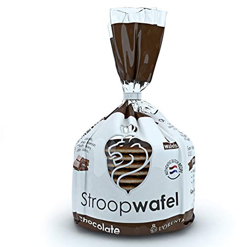 Lorenta Stroopwafels 8-Count Bag - Chocolate Wafer Cookies For
