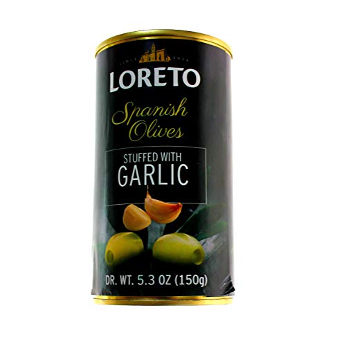Loreto Spanish Olives Black Label Stuffed With Garlic