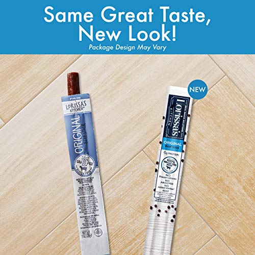 Lorissa’S Kitchen Grass-Fed Beef Snack Sticks, Original, 1 Oz.,