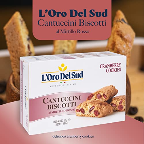 Cranberry Biscotti, Cantuccini dAbruzzo, Italian Cookies made w...
