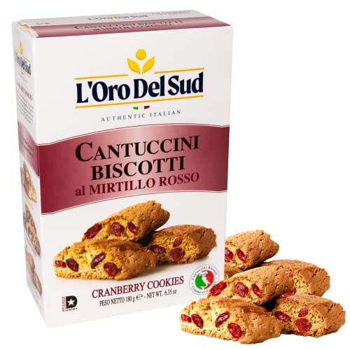 Cranberry Biscotti, Cantuccini dAbruzzo, Italian Cookies made w...