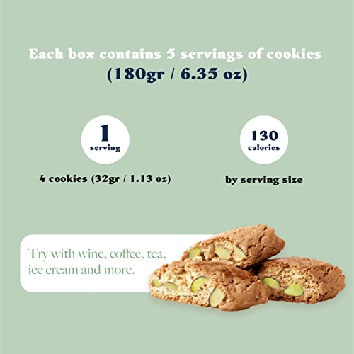 Pistachio and Cedron Biscotti, Cantuccini dAbruzzo, Italian Coo...