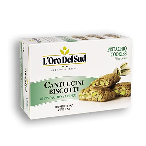 Pistachio and Cedron Biscotti, Cantuccini dAbruzzo, Italian Coo...