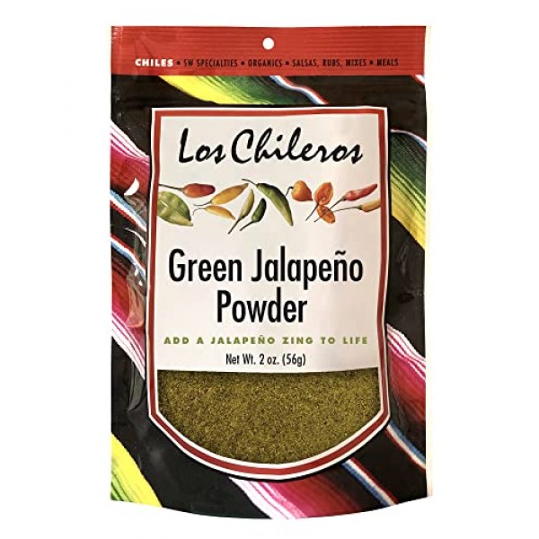 Los Chileros Green Jalapeno Powder, 2 Ounce