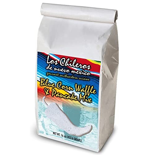 Los Chileros Blue Corn Pancake and Waffle Mix, 16 Ounce