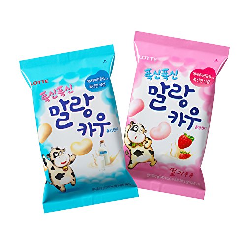 Korean Lotte Soft Malang Cow Fresh Grade Milk &Amp; Strawberry Milk