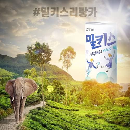 Lotte Milkis Soda Beverage, 8.5 Fluid Ounce Pack Of 6