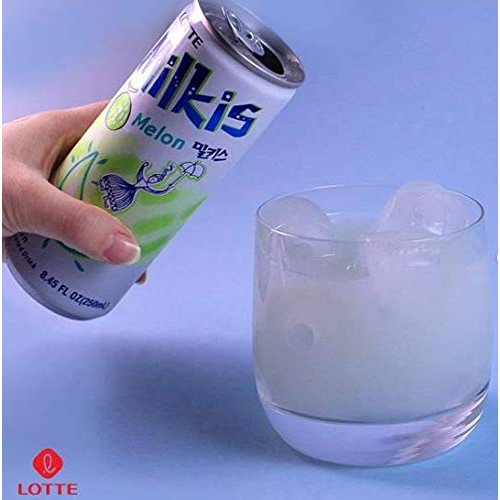 Lotte Milkis Soda Beverage, Melon And Milk, 17 Pound Pack Of 6