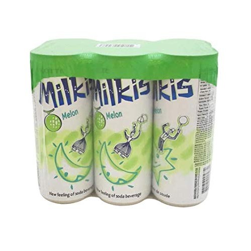 Lotte Milkis Soda Beverage, Melon And Milk, 17 Pound Pack Of 6