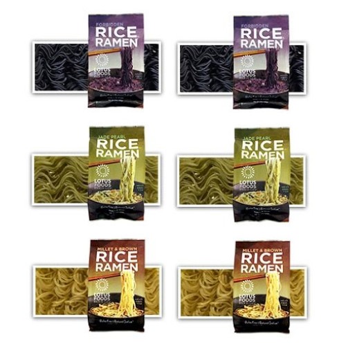 Lotus Foods -Gluten Free Rice Ramen Variety Pouch 6 Pack - [Forb