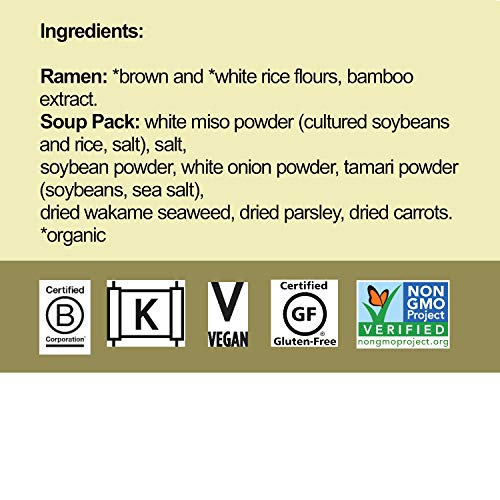 Lotus Foods Gourmet Jade Pearl Rice Ramen &Amp; Miso Soup, Gluten-Fr