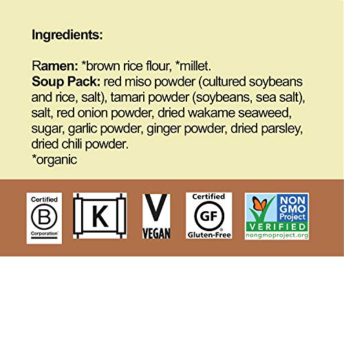 Lotus Foods Millet &Amp; Brown Rice Ramen With Miso Soup, Low Sodium