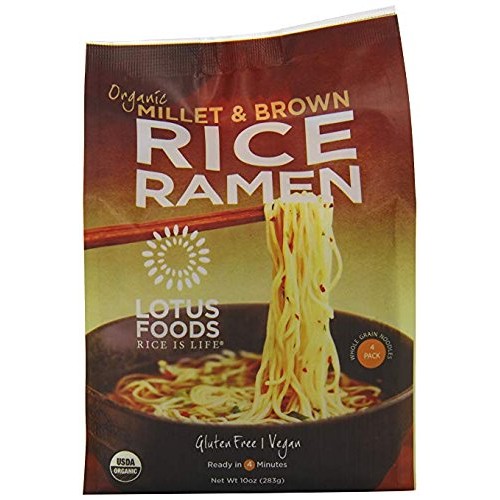 Lotus Foods Organic Millet &Amp; Brown Rice Ramen, 1 Pack 12 Noodles