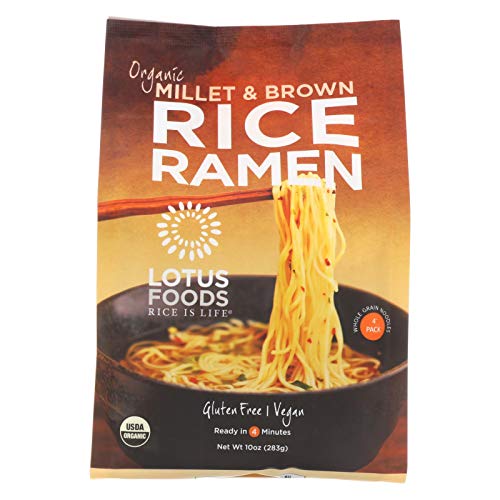 Lotus Foods Organic Millet And Brown Rice Ramen, 10 Ounce - 4 Pe
