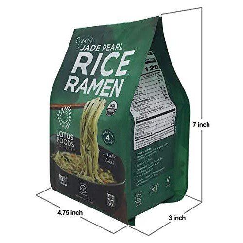 Lotus Foods Organic Quick-Cook Jade Pearl Rice Ramen Noodles, 10