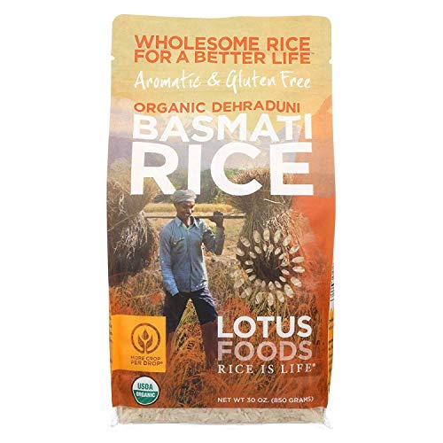 Lotus Foods, Rice Basmati White Organic, 30 Ounce