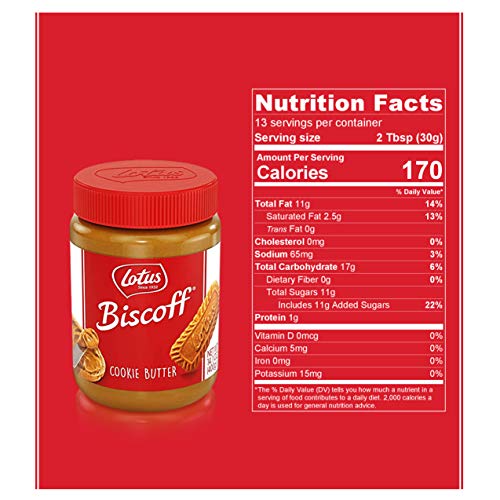 Lotus Biscoff - Cookie Butter Spread - Creamy - 14 Ounce Pack O