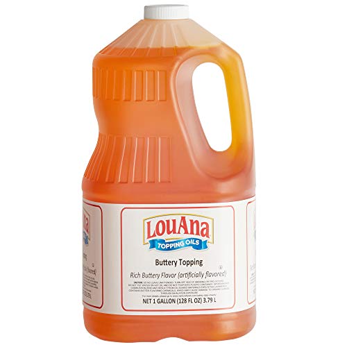 LouAna 1 Gallon Butter Flavored Topping - 4/Case