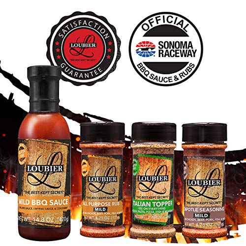 Loubier Gourmet: Bbq Sauce And Dry Rub Sampler - All Natural And