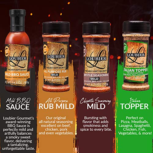 Loubier Gourmet: Bbq Sauce And Dry Rub Sampler - All Natural And