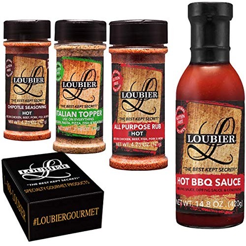 Loubier Gourmet: Bbq Sauce And Dry Rub Sampler - All Natural And