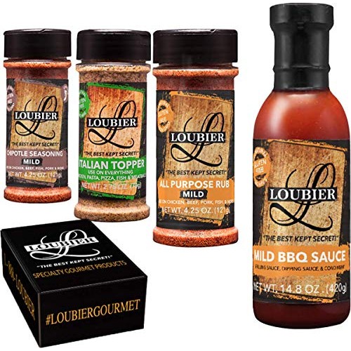 Loubier Gourmet: Bbq Sauce And Dry Rub Sampler - All Natural And