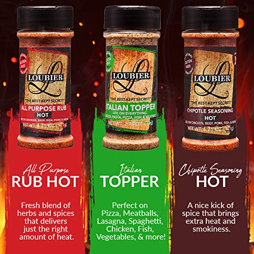Loubier Gourmet : Spice Rubs - 4.25Oz Per Bottle - All Natural B