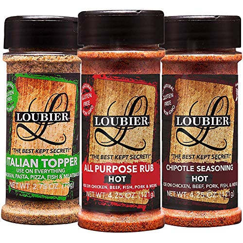 Loubier Gourmet : Spice Rubs - 4.25Oz Per Bottle - All Natural B