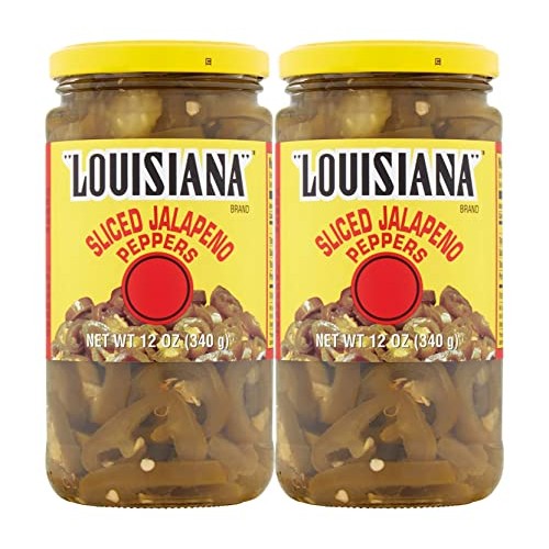 Louisiana Brand Sliced Jalapeno Peppers, 12 Ounce Glass Jar Pac...