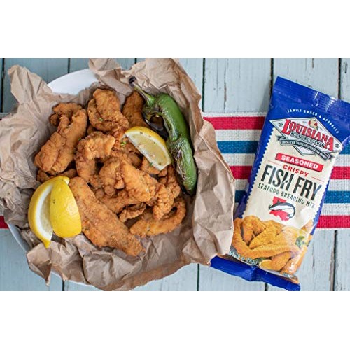 Louisiana Fish Fry, Seasoned Fish Fry, 10 Oz Pack Of 12